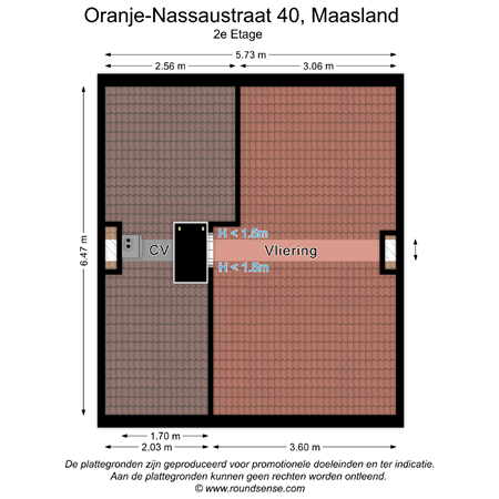 Floorplan - Oranje-Nassaustraat 40, 3155 VJ Maasland