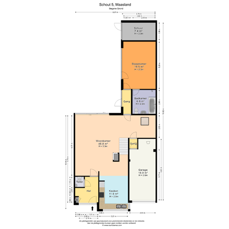 Floorplan - Schout 5, 3155 NH Maasland