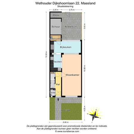 Floorplan - Wethouder Dijkshoornlaan 22, 3155 TP Maasland