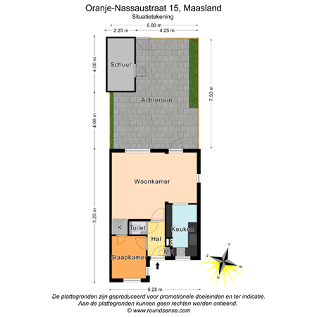 Floorplan - Oranje-Nassaustraat 15, 3155 VH Maasland