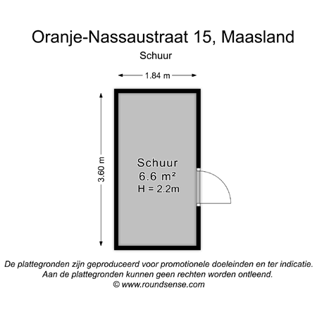 Floorplan - Oranje-Nassaustraat 15, 3155 VH Maasland