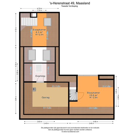 Floorplan - 's-Herenstraat 49, 3155 SK Maasland