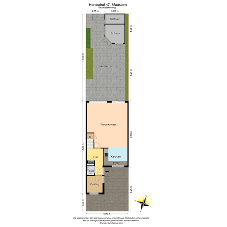 Floorplan - Hondsdraf 47, 3155 WD Maasland