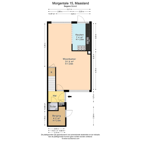 Floorplan - Morgentale 15, 3155 NB Maasland