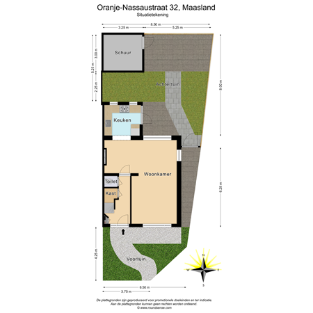 Floorplan - Oranje-Nassaustraat 32, 3155 VJ Maasland