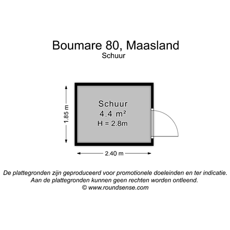 Floorplan - Boumare 80, 3155 PB Maasland