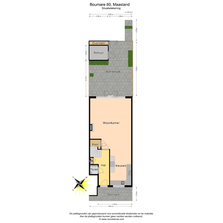 Floorplan - Boumare 80, 3155 PB Maasland
