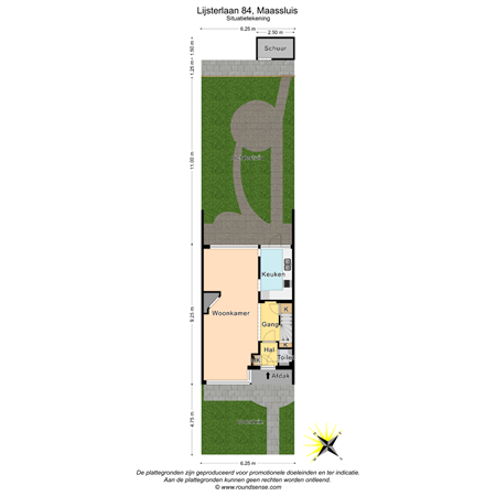 Floorplan - Lijsterlaan 84, 3145 VK Maassluis