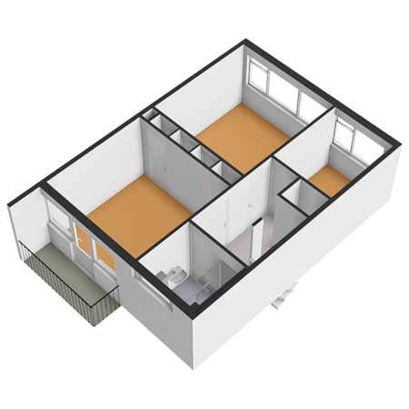 Floorplan - Lijsterlaan 84, 3145 VK Maassluis