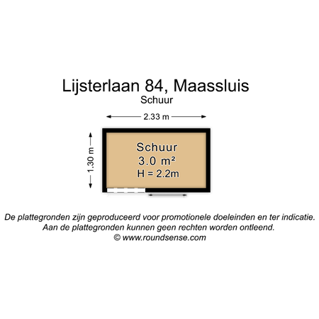 Floorplan - Lijsterlaan 84, 3145 VK Maassluis