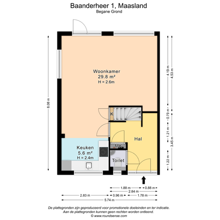 Floorplan - Baanderheer 1, 3155 NA Maasland