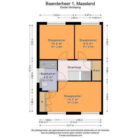 Floorplan - Baanderheer 1, 3155 NA Maasland