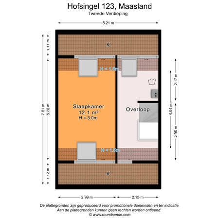 Floorplan - Hofsingel 123, 3155 AL Maasland