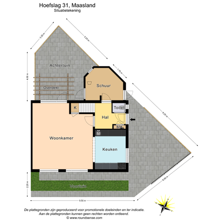 Floorplan - Hoefslag 31, 3155 BZ Maasland