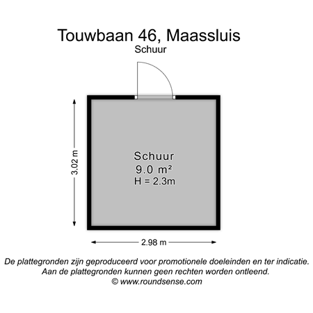 Floorplan - Touwbaan 46, 3142 BV Maassluis