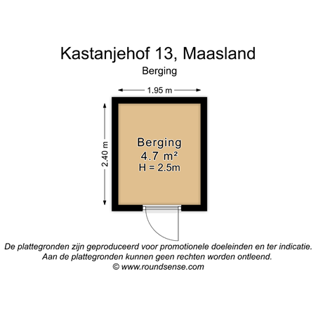 Floorplan - Kastanjehof 13, 3155 SN Maasland