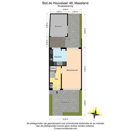 Floorplan - Slot de Houvelaan 48, 3155 VT Maasland