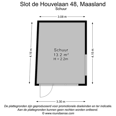 Floorplan - Slot de Houvelaan 48, 3155 VT Maasland