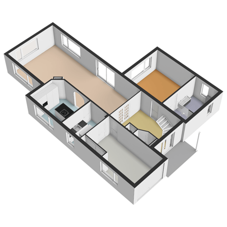 Floorplan - Burgemeester van Doornlaan 1B, 2678 KA De Lier