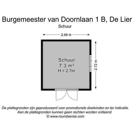 Floorplan - Burgemeester van Doornlaan 1B, 2678 KA De Lier