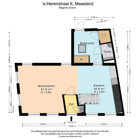 Floorplan - 's-Herenstraat 6, 3155 SH Maasland