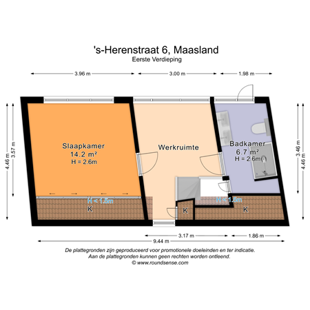 Floorplan - 's-Herenstraat 6, 3155 SH Maasland