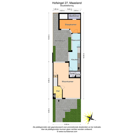 Floorplan - Hofsingel 27, 3155 AL Maasland