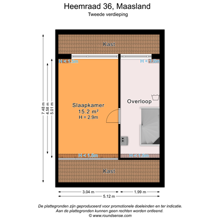 Floorplan - Heemraad 36, 3155 GB Maasland