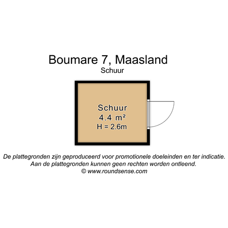 Floorplan - Boumare 7, 3155 PB Maasland