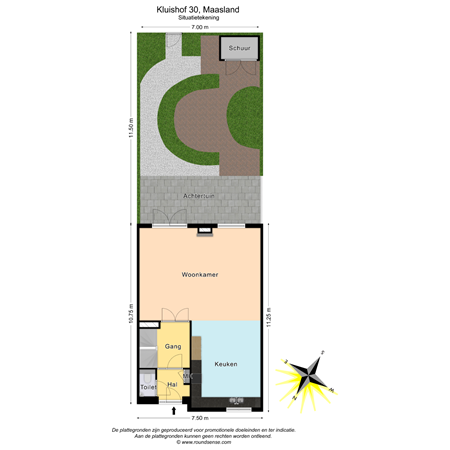 Floorplan - Kluishof 30, 3155 GG Maasland