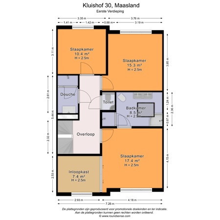Floorplan - Kluishof 30, 3155 GG Maasland