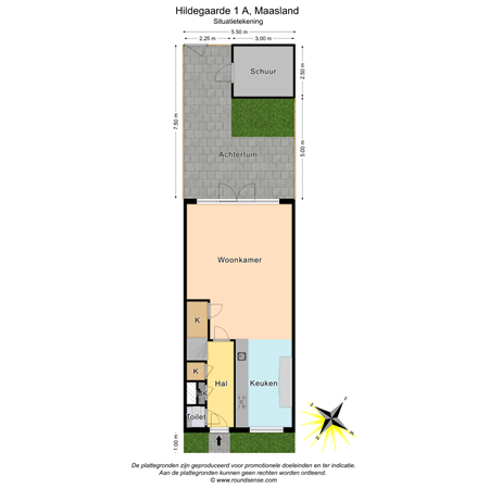 Floorplan - Hildegaarde 1A, 3155 VC Maasland