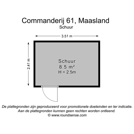 Floorplan - Commanderij 61, 3155 AA Maasland