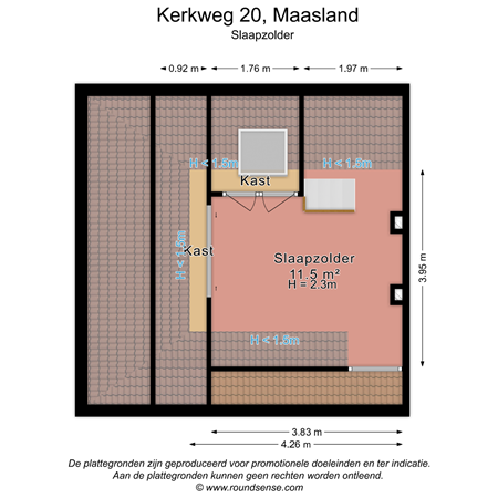 Floorplan - Kerkweg 20, 3155 EC Maasland