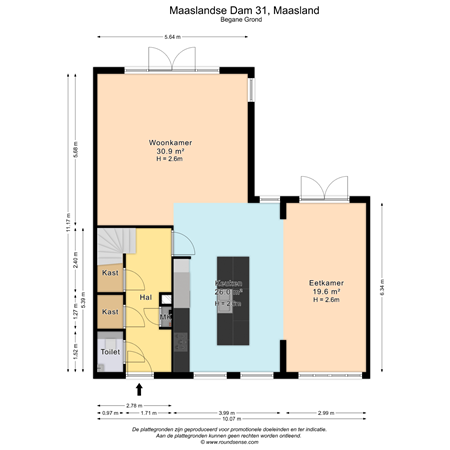 Floorplan - Maaslandse Dam 31, 3155 CH Maasland