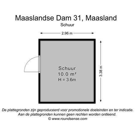 Floorplan - Maaslandse Dam 31, 3155 CH Maasland