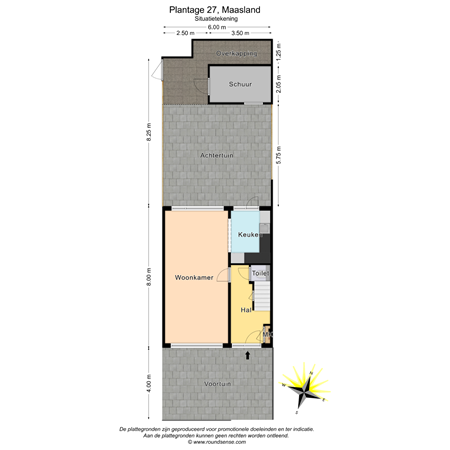 Floorplan - Plantage 27, 3155 AW Maasland