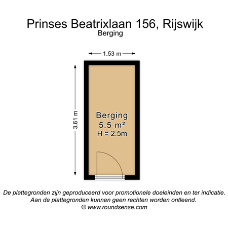 Floorplan - Prinses Beatrixlaan 156, 2286 LE Rijswijk