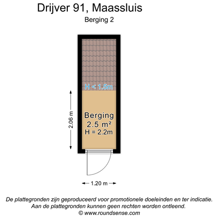 Floorplan - Drijver 91, 3144 GD Maassluis