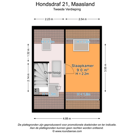 Floorplan - Hondsdraf 21, 3155 WD Maasland
