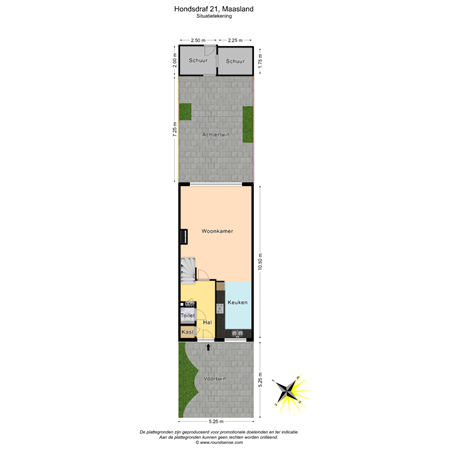 Floorplan - Hondsdraf 21, 3155 WD Maasland