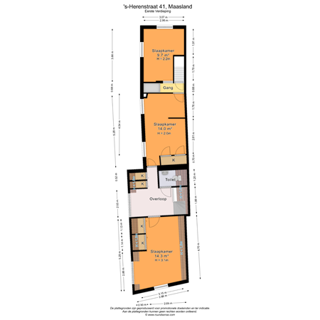 Floorplan - 's-Herenstraat 41, 3155 SK Maasland