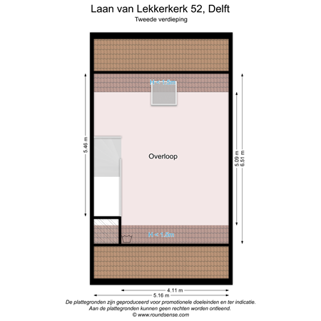 Floorplan - Laan Van Lekkerkerk 52, 2614 MN Delft