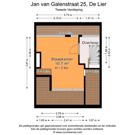 Floorplan - Jan van Galenstraat 25, 2678 GJ De Lier