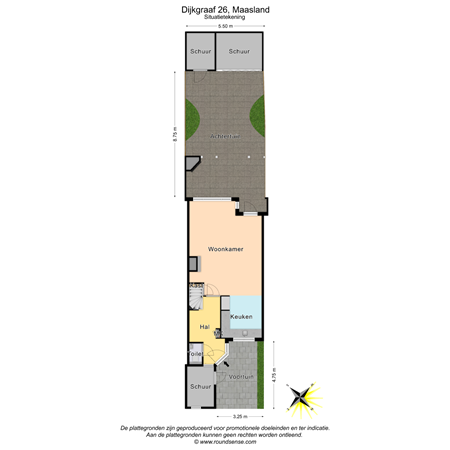 Floorplan - Dijkgraaf 26, 3155 GA Maasland