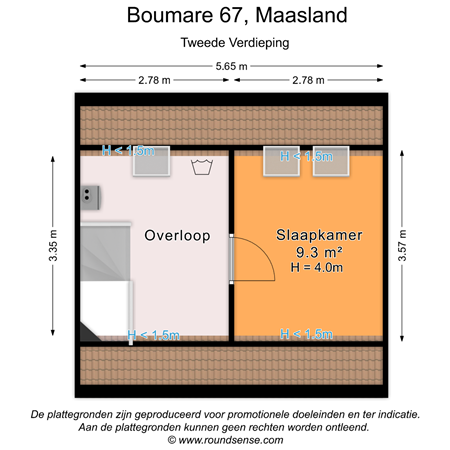 Floorplan - Boumare 67, 3155 PB Maasland