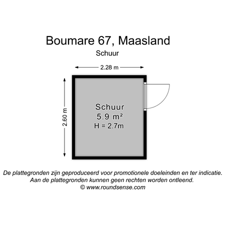 Floorplan - Boumare 67, 3155 PB Maasland