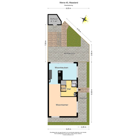 Floorplan - Werve 45, 3155 GL Maasland
