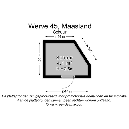 Floorplan - Werve 45, 3155 GL Maasland