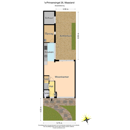 Floorplan - 's-Prinsensingel 26, 3155 VL Maasland